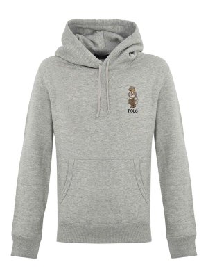 POLO RALPH LAUREN: polo shirts - Cotton Sweatshirt With Polo Bear Embroidery