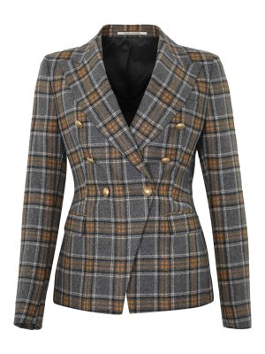 TAGLIATORE: giacche blazer - Giacca di lana tartan alicya