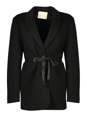 TWINSET: casual jackets - Scuba Jacket With Belt