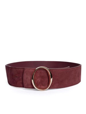 ORCIANI: belts - Peach Double Belt In Leather And Suede