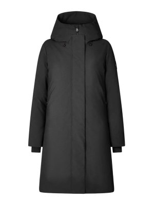 Save The Duck: knee length coats - Black jacket
