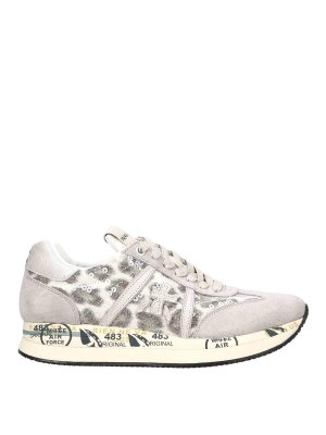 PREMIATA: trainers - Sneakers Beige/Animalier Leo
