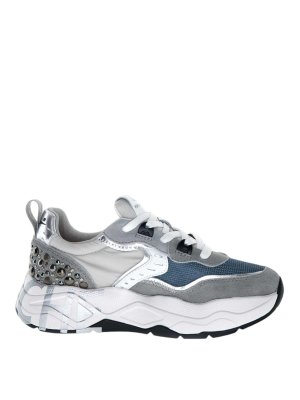 VOILE BLANCHE: Chaussures de sport - Baskets - Gris