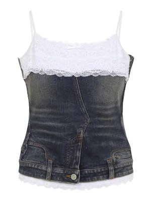 BALENCIAGA: Tops und Tank Tops - Top - Dunkelblau