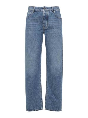 BOTTEGA VENETA: straight leg jeans - Denim Jeans