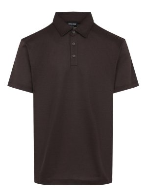 GIORGIO ARMANI: polo shirts - Silk And Cotton Polo