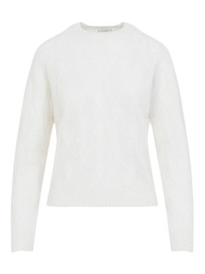 PESERICO: crew necks - Braid White Sweater