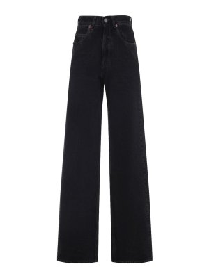 SAINT LAURENT: bootcut jeans - V Waist Baggy Jeans