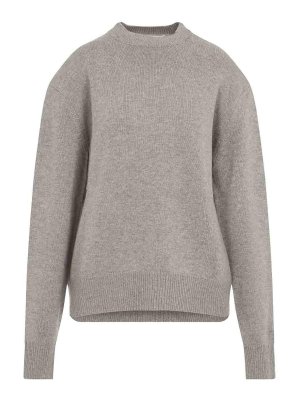THE FRANKIE SHOP: crew necks - Rafaela Padded Knit Pullover