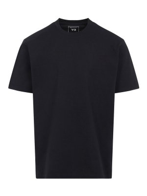 Y-3: Tシャツ - Tシャツ - 黒