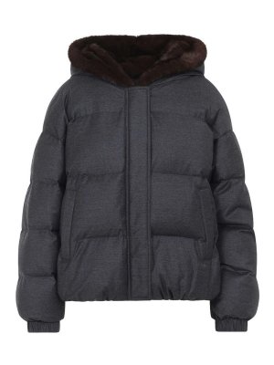 YVES SALOMON: padded jackets - Mink Down Jacket