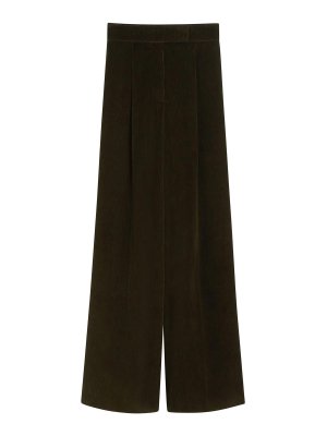 Max Mara: Pantalones de sastrerìa - Pantalones De Sastrería - Verde