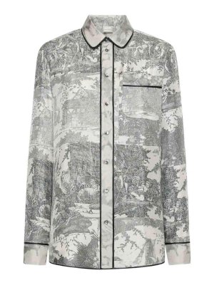 PIERRE-LOUIS MASCIA: shirts - Aloegum gray shirt