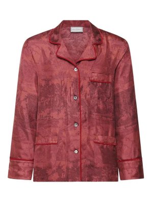 PIERRE-LOUIS MASCIA: shirts - Red Aloegum Shirt
