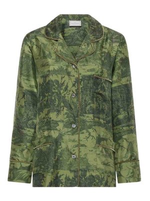 PIERRE-LOUIS MASCIA: shirts - Aloegum green shirt