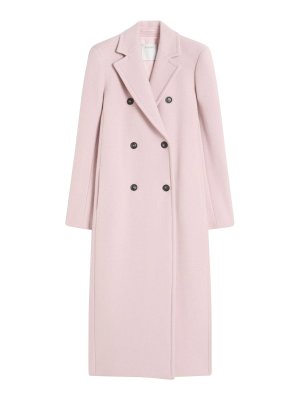 SPORTMAX: Knielange Mäntel - Knielanger Mantel - Rosa