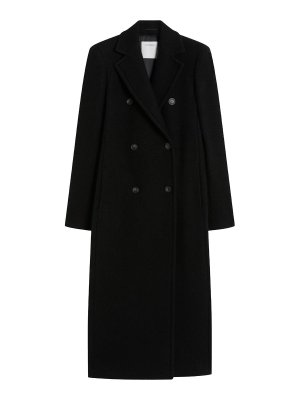 SPORTMAX: knee length coats - Common black coat