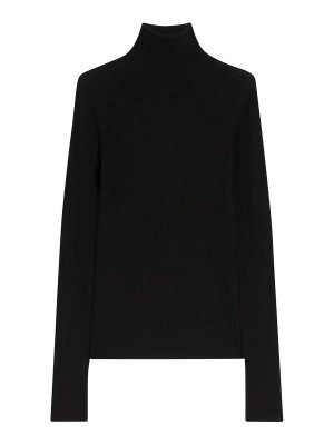 SPORTMAX: Rollkragenpullover  und Polo-Ausschnitt - Rollkragenpullover - Schwarz