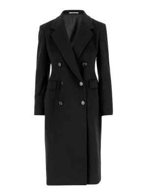 TAGLIATORE: knee length coats - Black coat