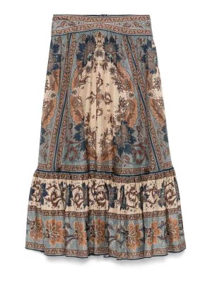 ZIMMERMANN: gonne al ginocchio  e longuette - Ascensione Blu Cream