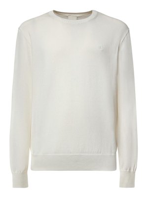 CALVIN KLEIN: Strickpullover mit Rundhalsausschnitt - Rundhalspullover - Grau