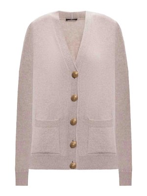 Balmain: Cardigans - Cardigan - Beige