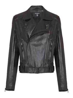 Balmain: casual jackets - Biker Jacket