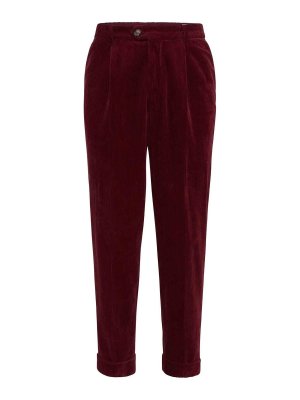 BRUNELLO CUCINELLI: casual trousers - Velvet trousers