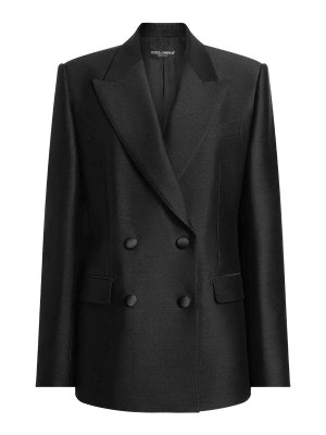 DOLCE & GABBANA: Vestes de costume - Blazer Couturier - Noir