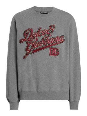 DOLCE & GABBANA: Sweatshirts und Pullover - Sweatshirt - Grau