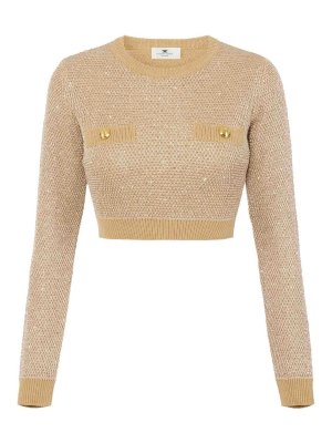 ELISABETTA FRANCHI: crew necks - Maglia Tricot