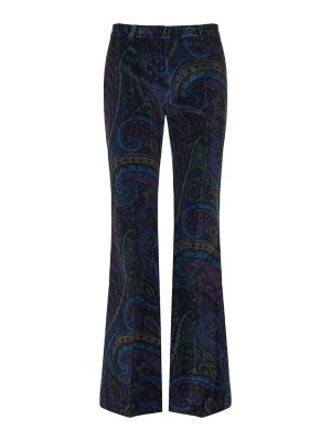 ETRO: Pantalones casual - Pantalón Casual - Azul Oscuro