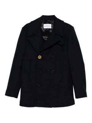 GIVENCHY: short coats - Big Lapel Caban