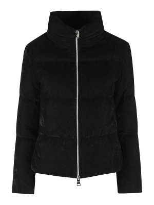 HERNO: padded jackets - Short velvet duvet