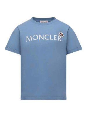 MONCLER: T-shirts - T-Shirt - Blau
