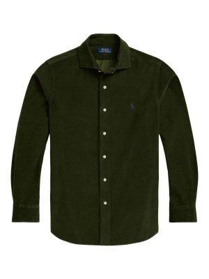 POLO RALPH LAUREN: Camisas - Camisa - Verde Oscuro