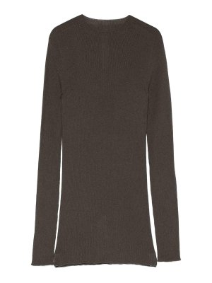 RICK OWENS: crew necks - Ribbed Round Neck
