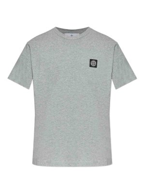STONE ISLAND: Tシャツ - Tシャツ - 銀