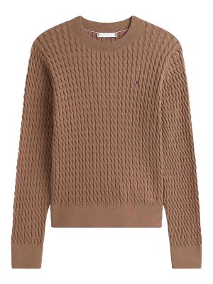 TOMMY HILFIGER: Pull col rond - Pull Col Rond - Orange