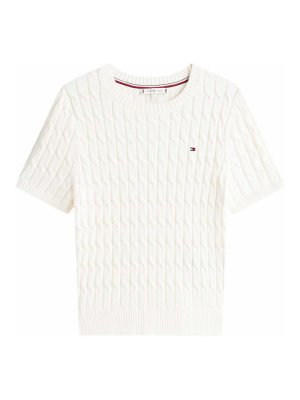 TOMMY HILFIGER: T-shirts - T-Shirt - Blanc