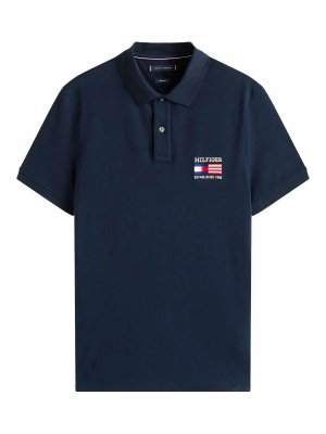 TOMMY HILFIGER: polo shirts - Hilfiger Flag Reg Polo