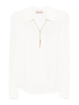 TWINSET: Tops y camisetas sin mangas - Top - Blanco