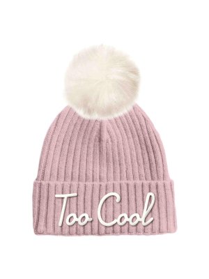 MC2 SAINT BARTH: cappelli - Cappuccio a maglia con pon pon