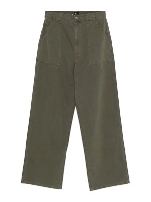 ANINE BING: Pantalones casual - Pantalón Casual - Verde