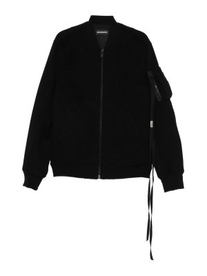 ANN DEMEULEMEESTER: Bombers - Bomber - Noir