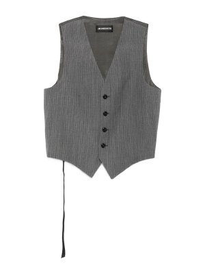 ANN DEMEULEMEESTER: Chalecos  - Chaleco - Gris