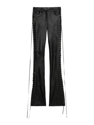 BLUMARINE: leather trousers - Leather Pant
