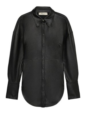 BLUMARINE: shirts - Leather Shirt