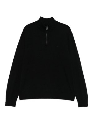 CALVIN KLEIN: クルーネック - クルーネック - 黒