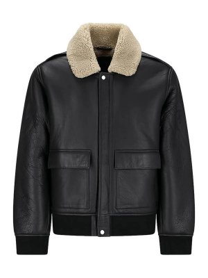 CALVIN KLEIN: leather coats - Leather Outerwear